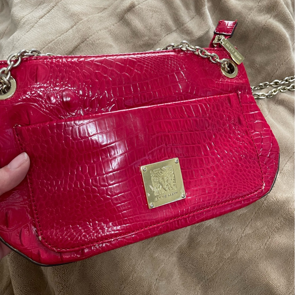 Anne Klein Strawberry Red Shoulder Bag